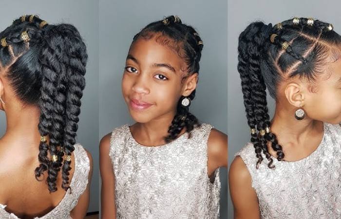 French Braids on a Teenager