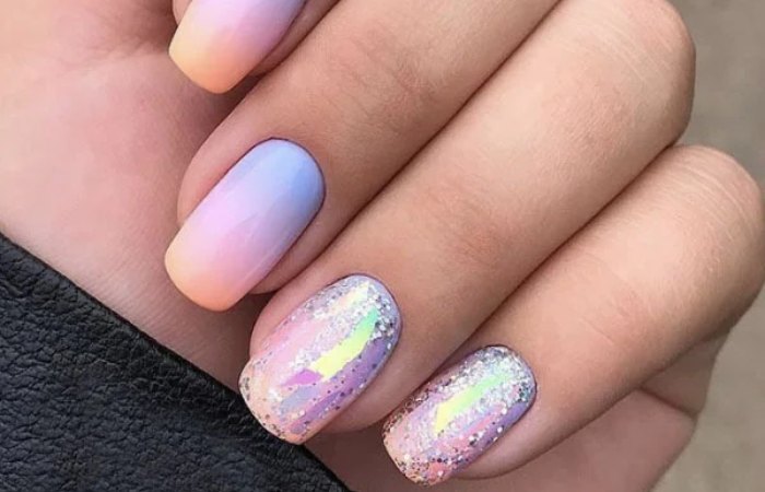 Ombre Square Nails