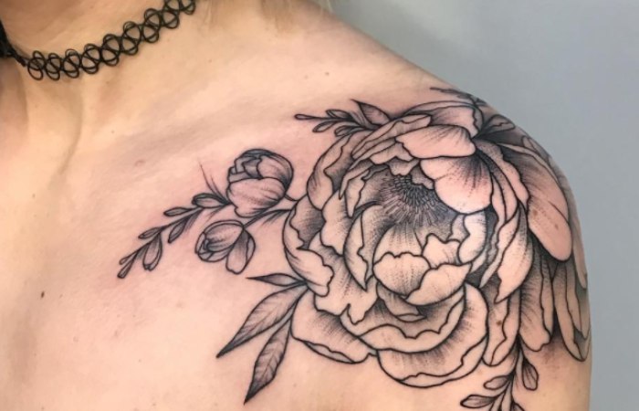 Peony Flower Tattoo