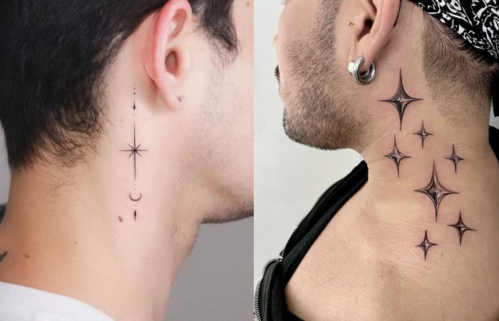 Star Neck Tattoo