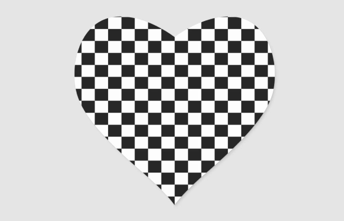 Checkerboard Heart Wallpaper