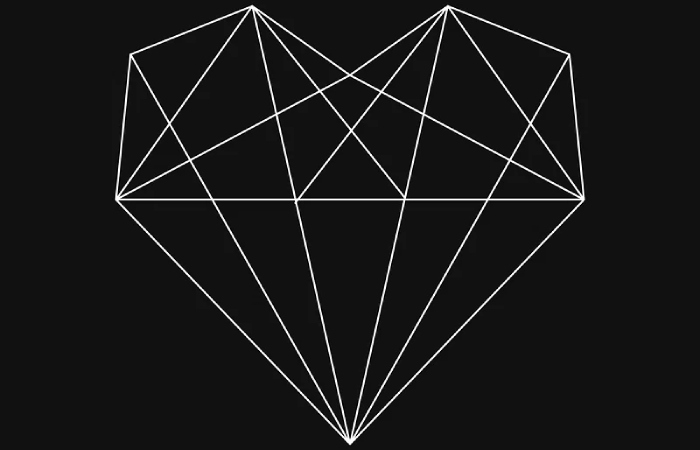 Geometric Heart Wallpaper