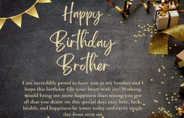 Happy Birthday Brother Heat Touching messages with images