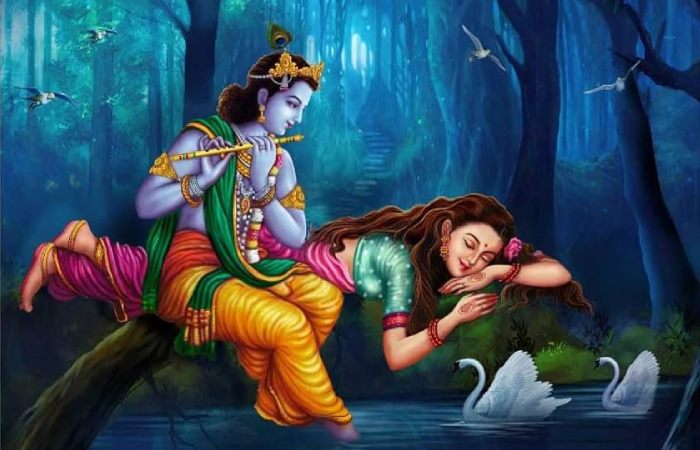 Radha Krishna Beautiful Art