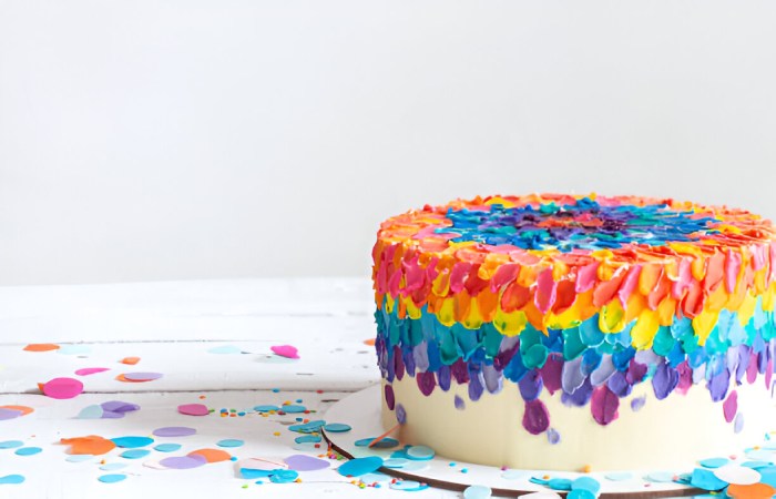 Rainbow Boho Cake Birthday