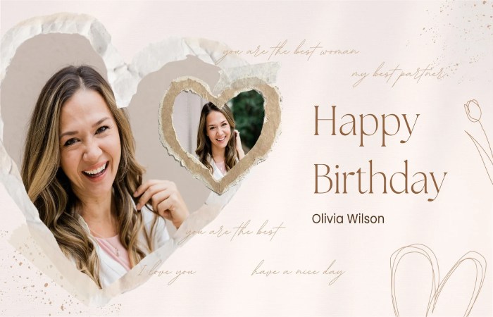 Romantic Birthday Wishes with Name and Photo