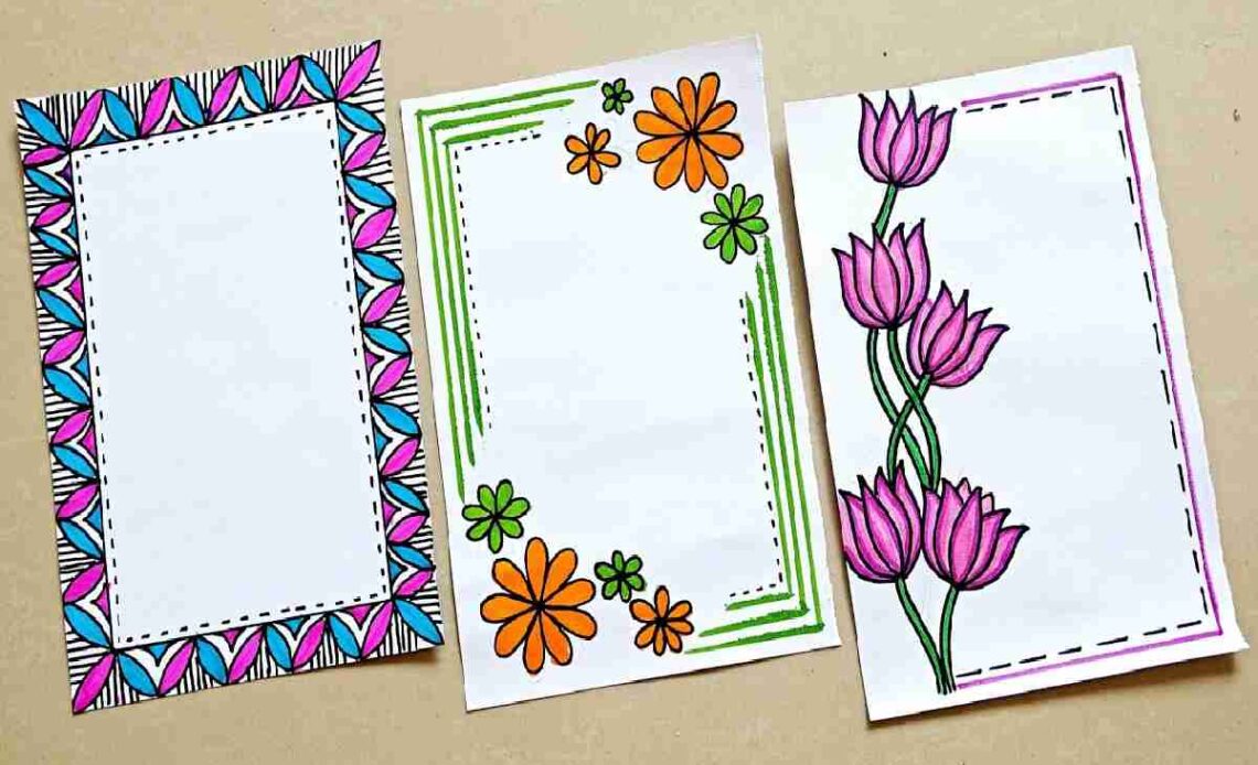 Top 10 Creative Handmade Border Design For Project