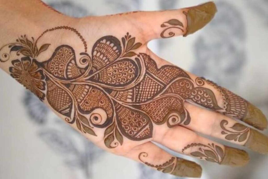 Palm Mehndi Design Easy And Beautiful