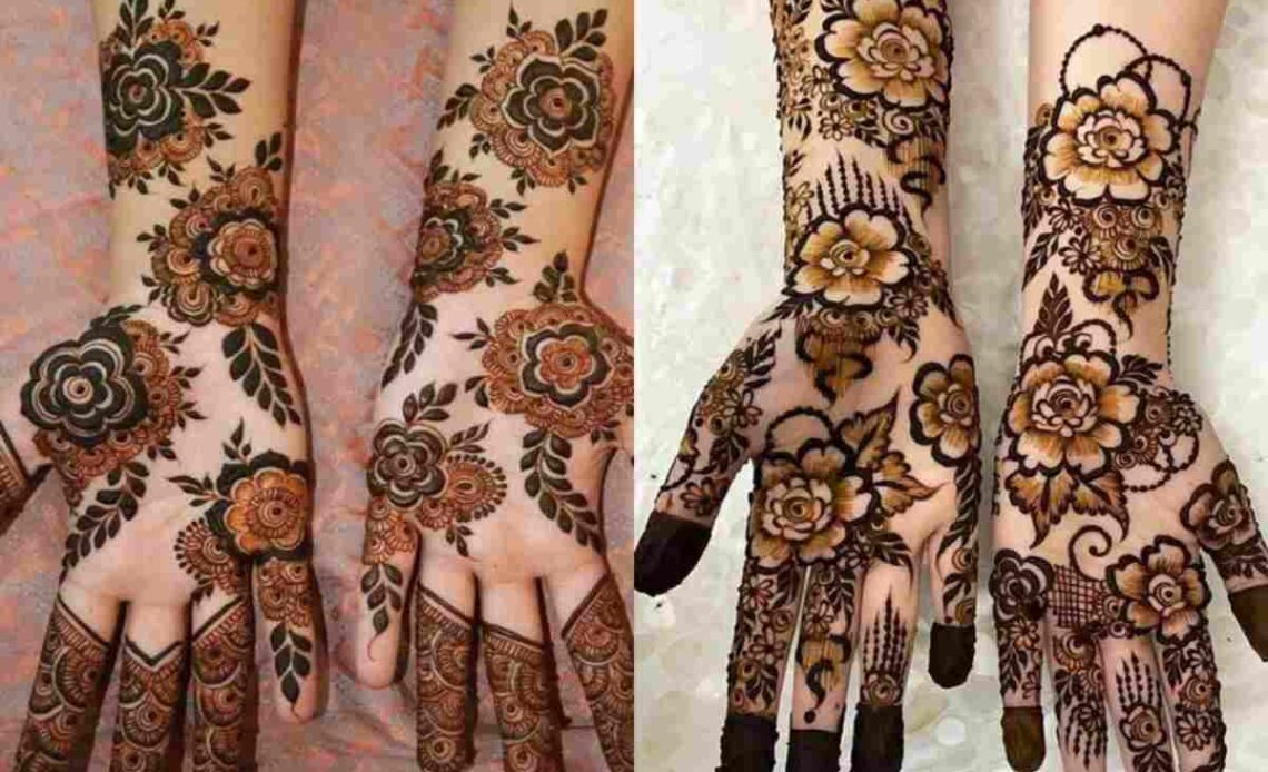 Simple Arabic Mehndi Design Front Hand