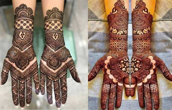 Symmetrical Easy Arabic Mehndi Design