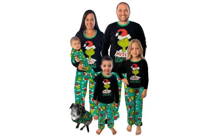 Dr. Seuss Baby Merry Grinchmas Matching Family Pajama Set, Onesie, Sizes 9M-18M