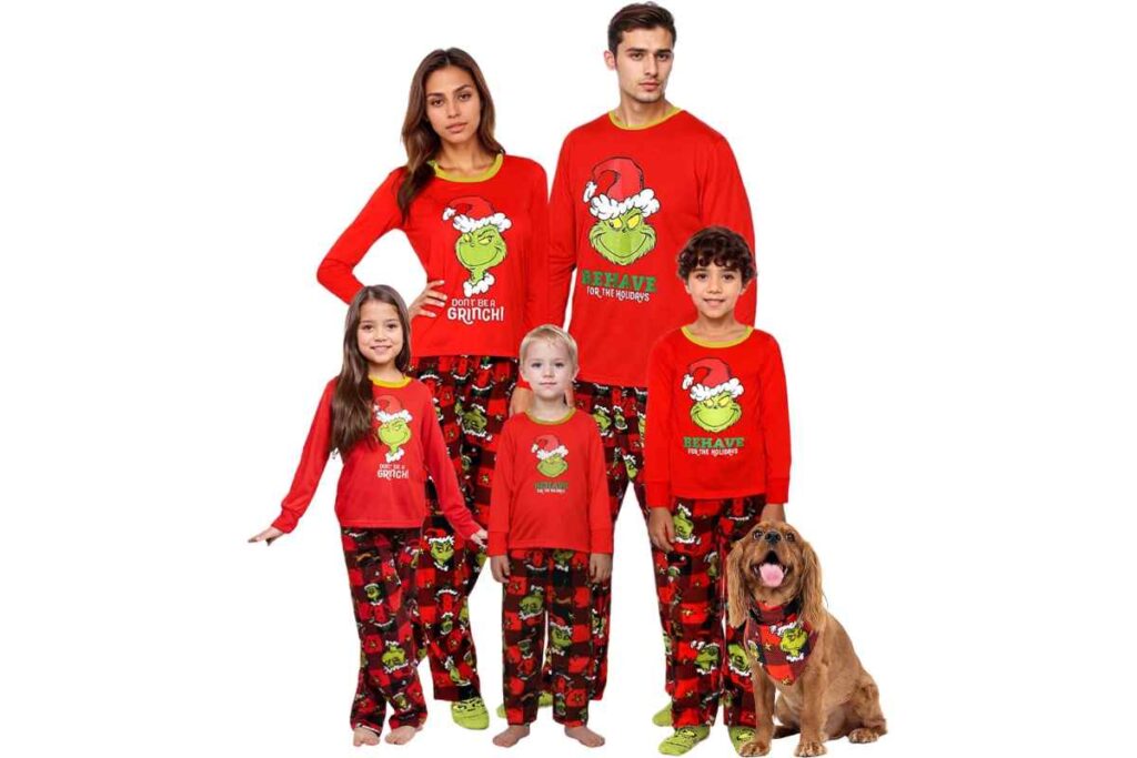 Grinch Family Pajamas at Walmart