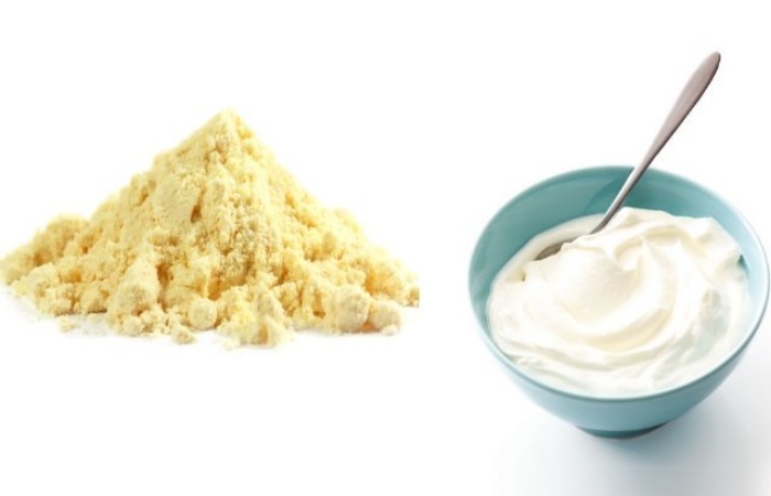 Yogurt or Raw Milk Face Pack and Besan